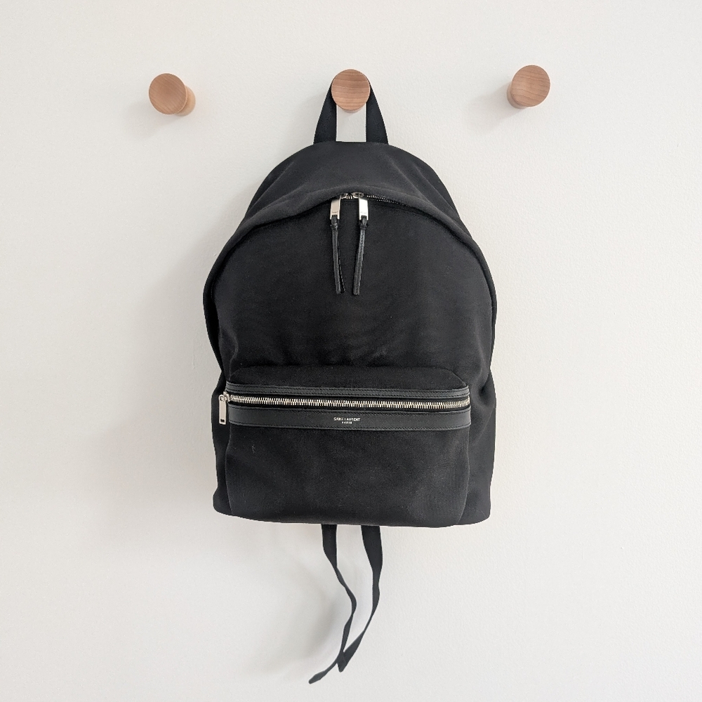 Black Canvas Backpack